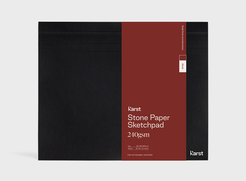 A3, A4, and A5 karst sketch pads with thick environmentally friendly stone paper