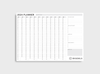 2024 MiGoals Wall Planner 50cm H x 70cm W (RRP : £13) | Coming Sept 2023