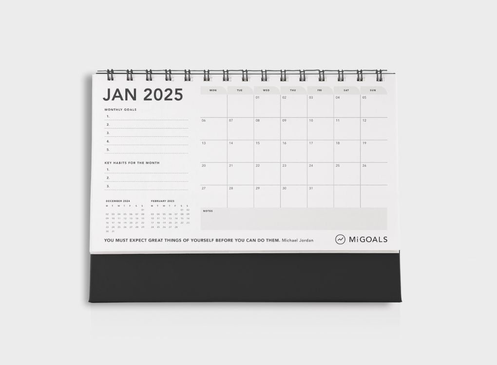 PRE-ORDER 2025 MiGoals Desk Calendar (RRP: £15)