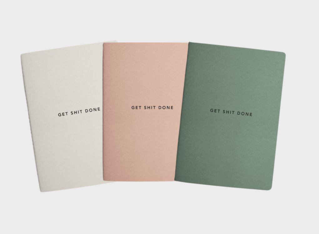 Get Shit Done To-Do-List Notebook A6 and A5 (RRP: £4.50-£6)