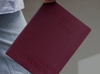 Burgundy Karst B5 planner, an undated diary made with environmentally friendly stone paper.