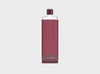 Viral reusable clear waterbottle in a wine coloured silicone sleeve and deep purple lid in size slim.