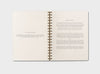 MOXON recycled wire-bound B5 notebook information on all the materials used and process of making