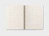 MOXON recycled wire-bound B5 notebook layout - 150 pages of recycled coffee cups paper