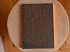 MOXON 'Form' pattern blind embossed wire-bound B5 notebook in Navy