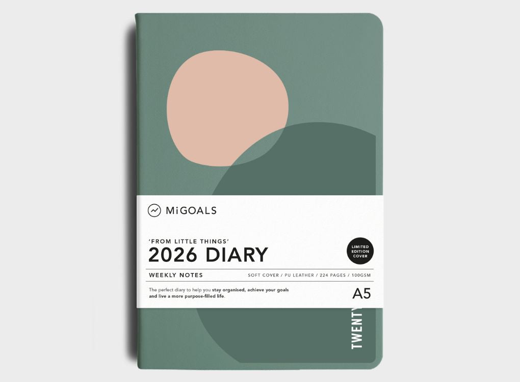 2026 MiGoals A5 Weekly Notes Diary (RRP: £20)