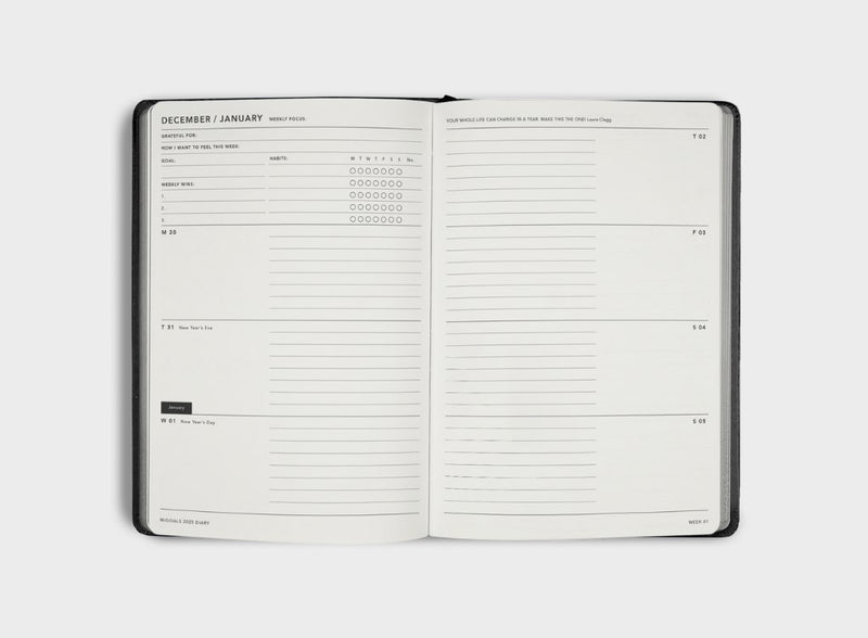 2027 MiGoals A5 Weekly Spread Diary (RRP: £20)