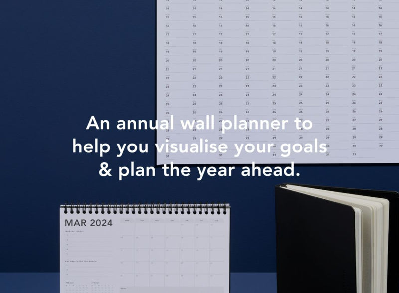2026  MiGoals Wall Planner 50cm H x 70cm W (RRP : £13)