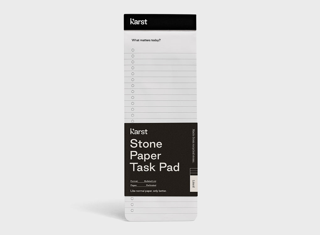 Karst task pad, made from recycled stone paper