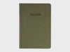 Goals Journal from MiGoals. Khaki PU cover Journal with Goals Written on the front.