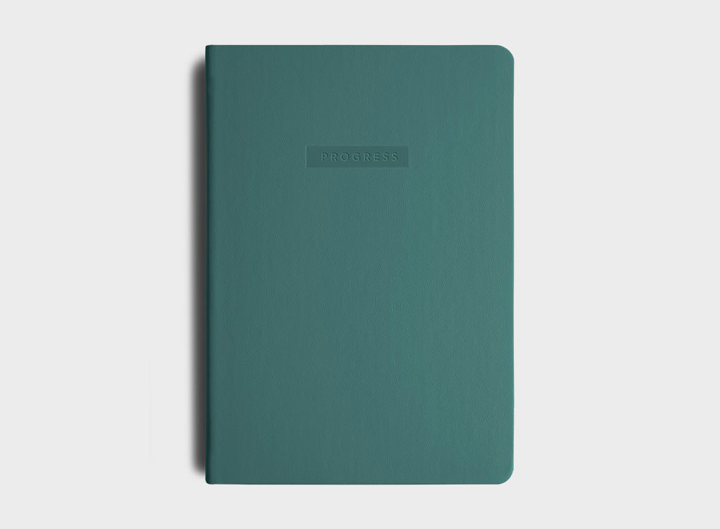 A5 Progress Journal in Teal by MiGoals