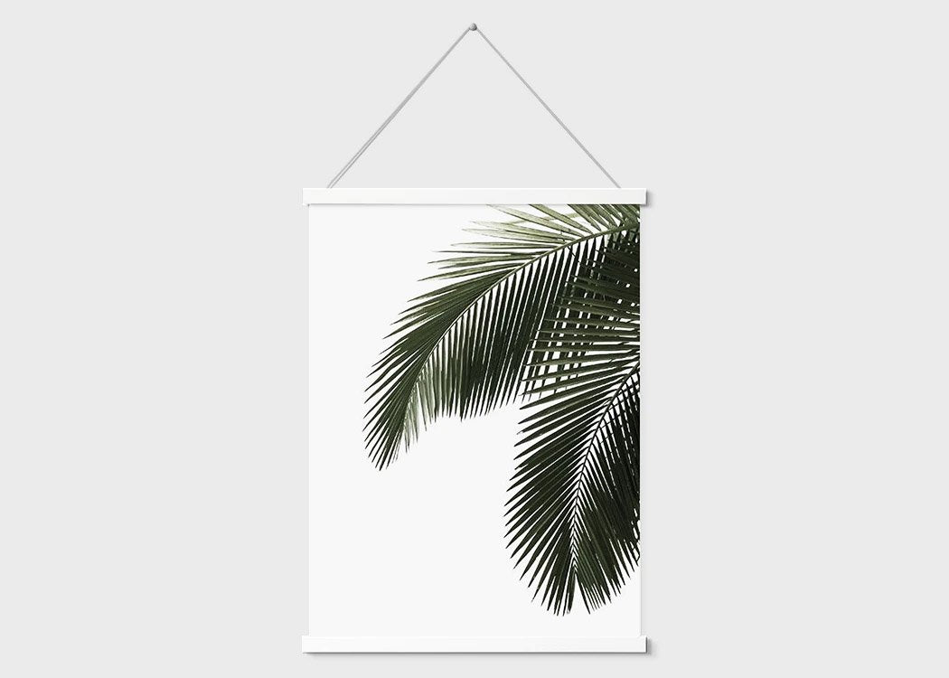 Magnetic Poster Frame Hanger with Palm Tree Print by MOXON London